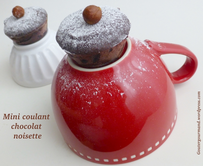 Recette mini coulant chocolat praliné noisette